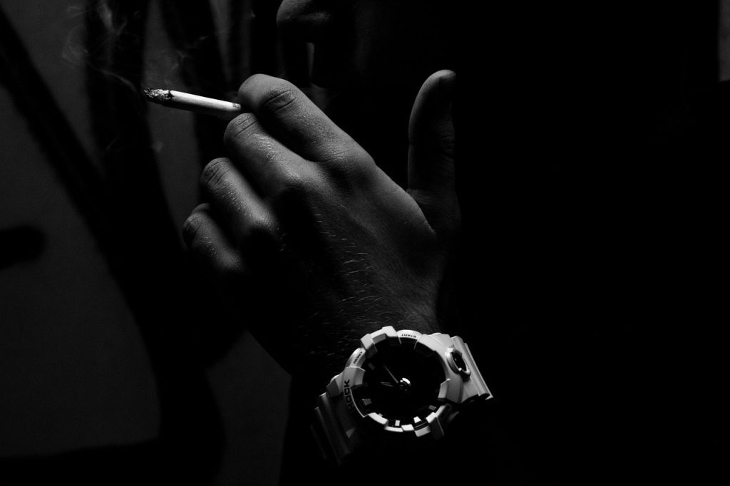 cigarette, watch, tobacco